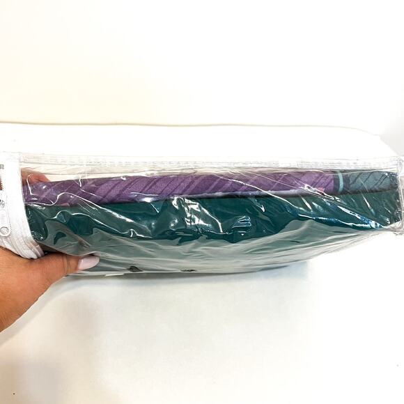 Vintage Green Purple Twin Sheet Set Abstract Muted Retro Country Eclectic - Picture 3 of 6